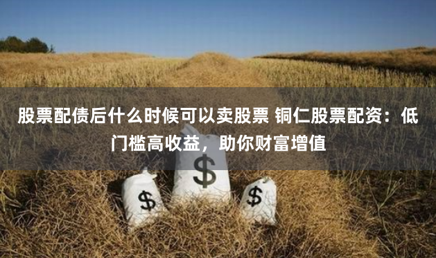 股票配债后什么时候可以卖股票 铜仁股票配资:低门槛高收益,助你财富增值