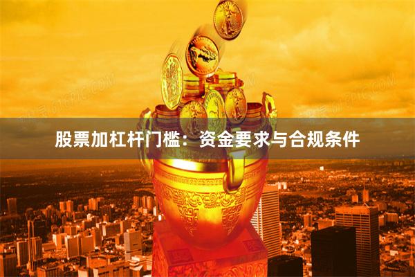 股票加杠杆门槛：资金要求与合规条件